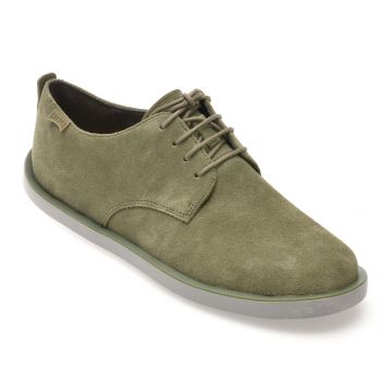 Pantofi CAMPER verzi, WAGON, din piele intoarsa