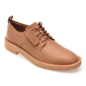 Pantofi CLARKS maro, MARTOCK LACE, din piele naturala Pantofi CLARKS maro, MARTOCK LACE, din piele naturala