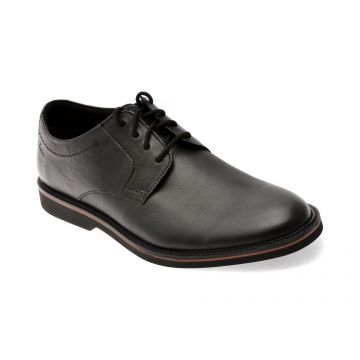 Pantofi eleganti CLARKS negri, ATTICUS LT LACE, din piele naturala