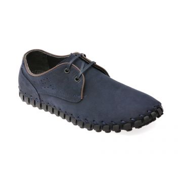Pantofi GRYXX bleumarin, 71616, din nabuc Pantofi GRYXX bleumarin, 71616, din nabuc