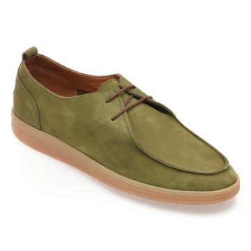 Pantofi GRYXX verzi, 12802, din nabuc Pantofi GRYXX verzi, 12802, din nabuc