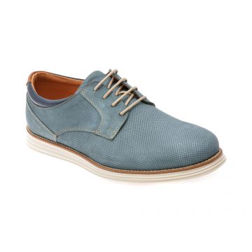 Pantofi OTTER albastri, A36, din nabuc