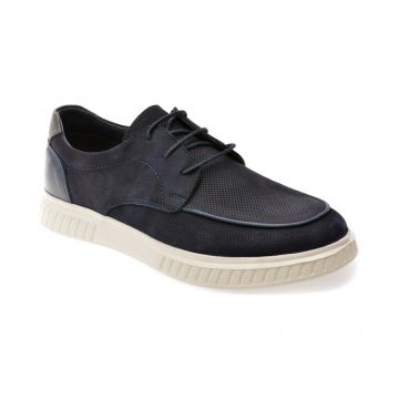 Pantofi OTTER bleumarin, 4193, din nabuc Pantofi OTTER bleumarin, 4193, din nabuc