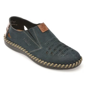 Pantofi RIEKER bleumarin, B2457, din piele naturala Pantofi RIEKER bleumarin, B2457, din piele naturala