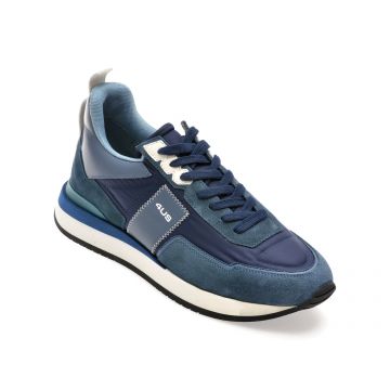 Pantofi sport 4US bleumarin, SEAN 400, din material textil Pantofi sport 4US bleumarin, SEAN 400, din material textil