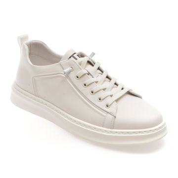 Pantofi sport BITE THE BULLET albi, 3001663, din piele naturala