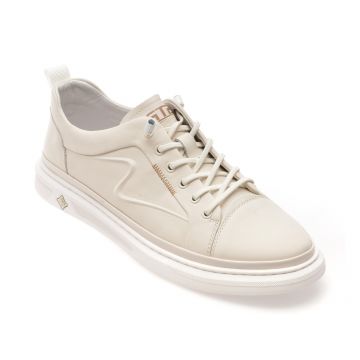 Pantofi sport BITE THE BULLET albi, 3628, din piele naturala