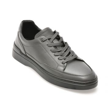 Pantofi sport BITE THE BULLET gri, HS091, din piele naturala