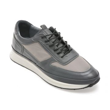 Pantofi sport BITE THE BULLET gri, SY330, din piele naturala