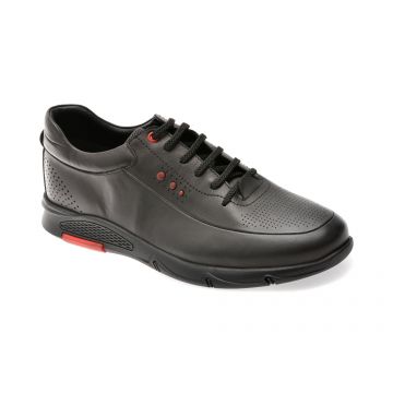 Pantofi sport BITE THE BULLET negri, CASPER 12, din piele naturala Pantofi sport BITE THE BULLET negri, CASPER 12, din piele naturala