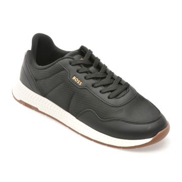 Pantofi sport BOSS negri, 6481, din material textil Pantofi sport BOSS negri, 6481, din material textil