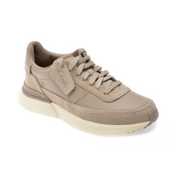 Pantofi sport CLARKS gri, CRAFT PACE, din piele naturala