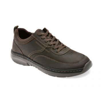 Pantofi sport CLARKS maro, PRO LACE, din piele naturala Pantofi sport CLARKS maro, PRO LACE, din piele naturala