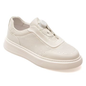 Pantofi sport EPICA albi, 110263, din piele naturala Pantofi sport EPICA albi, 110263, din piele naturala