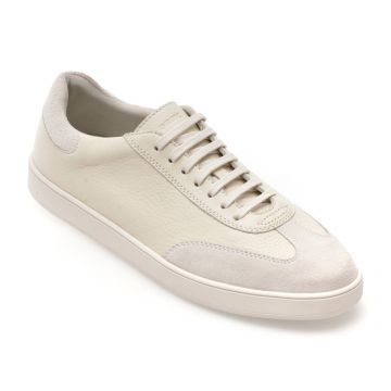 Pantofi sport GEOX albi, U55CHA, din piele naturala Pantofi sport GEOX albi, U55CHA, din piele naturala