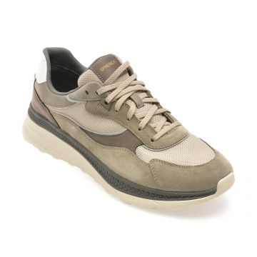 Pantofi sport GEOX bej, U55HUA, din material textil