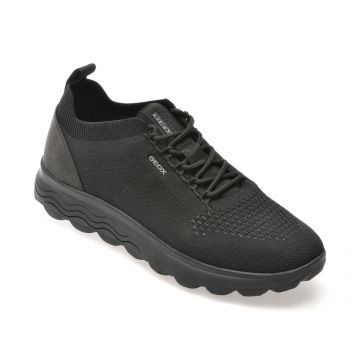 Pantofi sport GEOX negri, U15BYA, din material textil Pantofi sport GEOX negri, U15BYA, din material textil