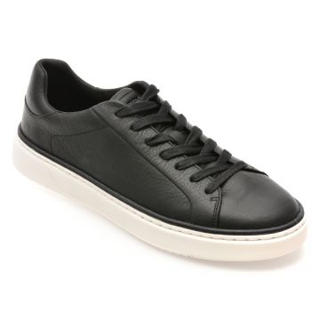 Pantofi sport GEOX negri, U46HPA, din piele naturala