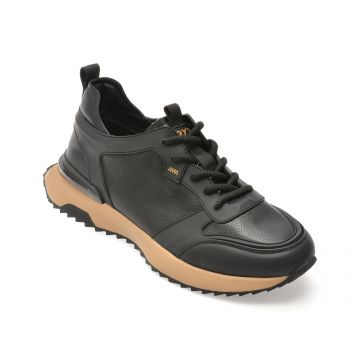 Pantofi sport GRYXX negri, 11015, din piele naturala