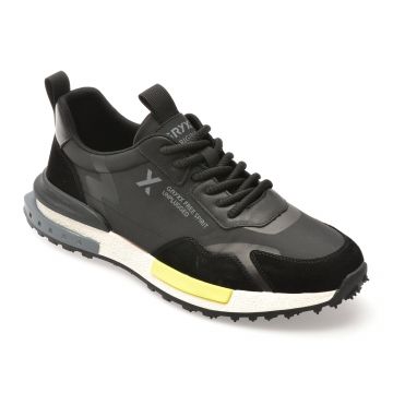 Pantofi sport GRYXX negri, 8286, din material textil