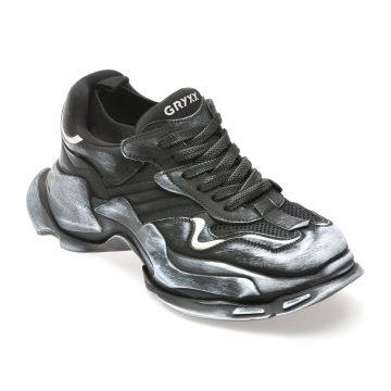 Pantofi sport GRYXX negri, Y006, din material textil