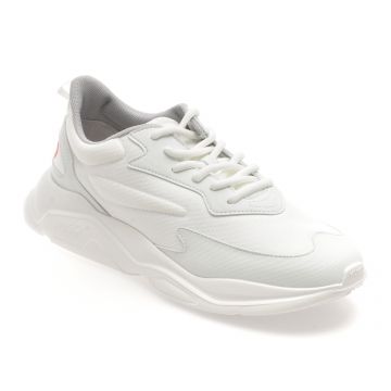 Pantofi sport HUGO albi, 6960, din material textil Pantofi sport HUGO albi, 6960, din material textil