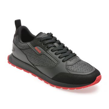 Pantofi sport HUGO negri, 6205, din material textil Pantofi sport HUGO negri, 6205, din material textil