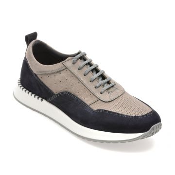 Pantofi sport OTTER gri, 31351, din nabuc Pantofi sport OTTER gri, 31351, din nabuc