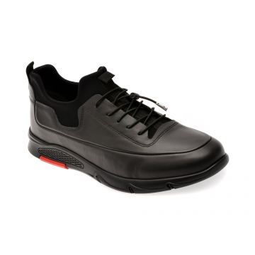 Pantofi sport OTTER negri, CASPER 24, din piele naturala Pantofi sport OTTER negri, CASPER 24, din piele naturala