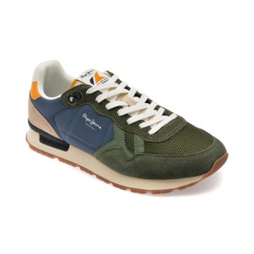Pantofi sport PEPE JEANS multicolor, BRIT CAMP, din material textil