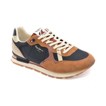 Pantofi sport PEPE JEANS multicolor, BRIT COVER, din material textil