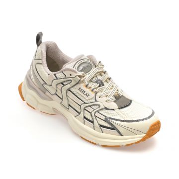 Pantofi sport REPLAY albi, MSD502T, din material textil Pantofi sport REPLAY albi, MSD502T, din material textil
