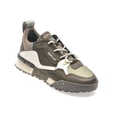 Pantofi sport REPLAY gri, GMS1P, din material textil Pantofi sport REPLAY gri, GMS1P, din material textil