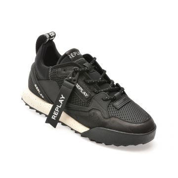 Pantofi sport REPLAY negri, MS8L15L, din material textil Pantofi sport REPLAY negri, MS8L15L, din material textil