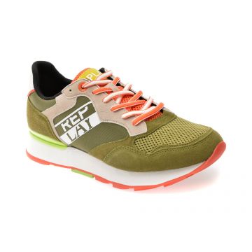 Pantofi sport REPLAY verzi, MS6800L, din material textil