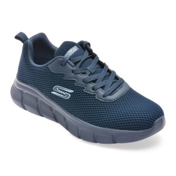 Pantofi sport SKECHERS bleumarin, BOBS B FLEX, din material textil Pantofi sport SKECHERS bleumarin, BOBS B FLEX, din material textil