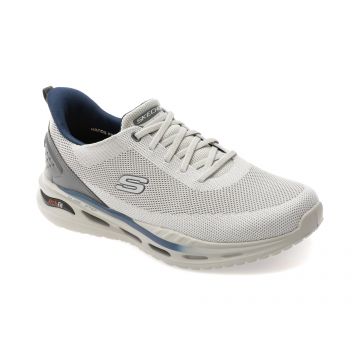 Pantofi sport SKECHERS gri, ARCH FIT ORVAN, din material textil Pantofi sport SKECHERS gri, ARCH FIT ORVAN, din material textil
