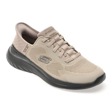 Pantofi sport SKECHERS gri, BOUNDER 2.0, din material textil Pantofi sport SKECHERS gri, BOUNDER 2.0, din material textil