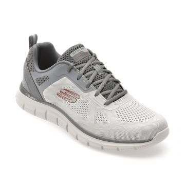 Pantofi sport SKECHERS gri, TRACK, din material textil Pantofi sport SKECHERS gri, TRACK, din material textil
