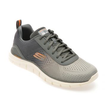 Pantofi sport SKECHERS gri, TRACK, din material textil Pantofi sport SKECHERS gri, TRACK, din material textil