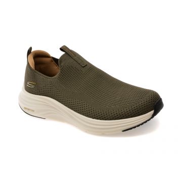 Pantofi sport SKECHERS kaki, VAPOR FOAM, din material textil Pantofi sport SKECHERS kaki, VAPOR FOAM, din material textil