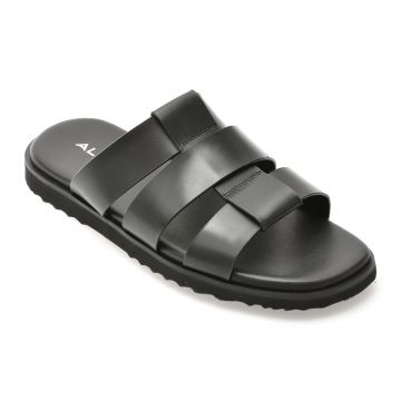 Papuci ALDO negri, LIGHT 001, din piele naturala Papuci ALDO negri, LIGHT 001, din piele naturala