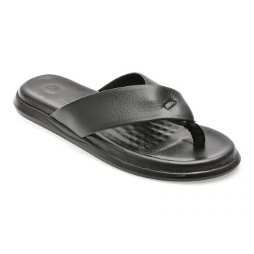 Papuci OTTER negri, AL2419, din piele naturala Papuci OTTER negri, AL2419, din piele naturala