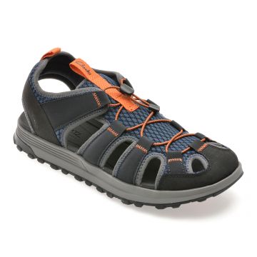 Sandale CLARKS bleumarin, ATL TREK WAVE, din piele ecologica Sandale CLARKS bleumarin, ATL TREK WAVE, din piele ecologica