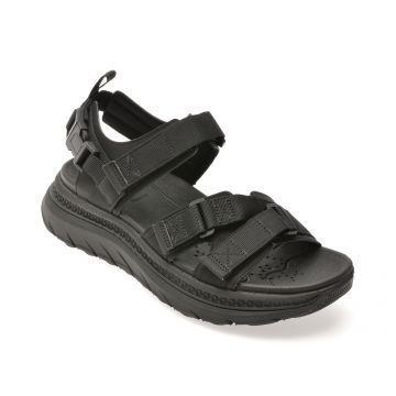 Sandale GEOX negre, U55L0A, din piele ecologica Sandale GEOX negre, U55L0A, din piele ecologica