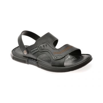 Sandale GRYXX negre, 69C01, din piele naturala Sandale GRYXX negre, 69C01, din piele naturala
