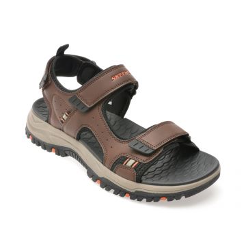 Sandale SKECHERS maro, PREWITT, din piele ecologica Sandale SKECHERS maro, PREWITT, din piele ecologica