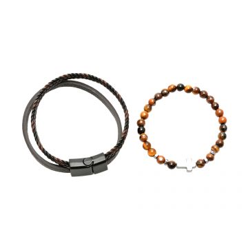 Bratara ALDO maro, EAVEN 240, din piele ecologica