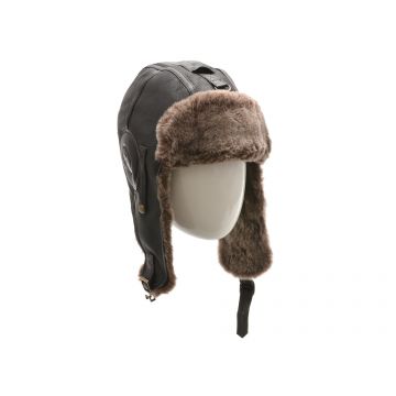 Caciula KLOP maro, 041K, din piele naturala Caciula KLOP maro, 041K, din piele naturala