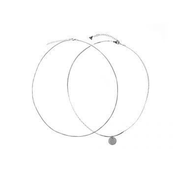 Colier ALDO argintiu, DUOLINK 040, din metal